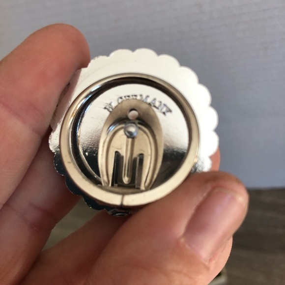 Vtg West Germany Silver Scarf Clips - Picture 9 of 11